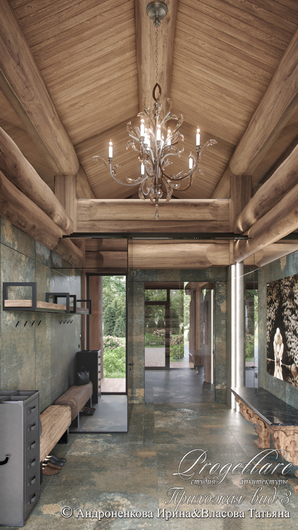 Дизайн интерьера в банном комплексе в КП "Резеденция у Озера"