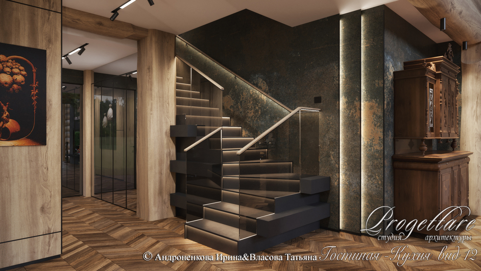 Дизайн интерьера в банном комплексе в КП "Резеденция у Озера"