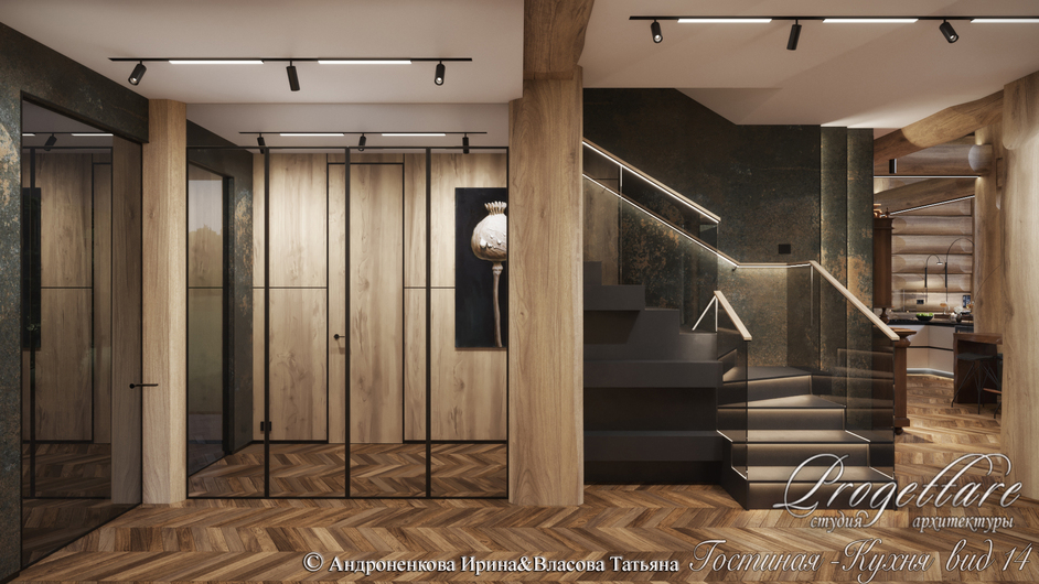 Дизайн интерьера в банном комплексе в КП "Резеденция у Озера"