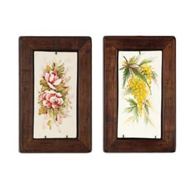 Картина "Цветы на керамике"