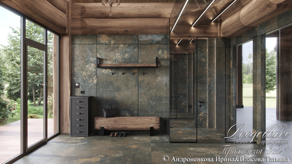 Дизайн интерьера в банном комплексе в КП "Резеденция у Озера"