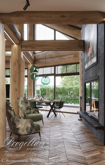 Дизайн интерьера в банном комплексе в КП "Резеденция у Озера"