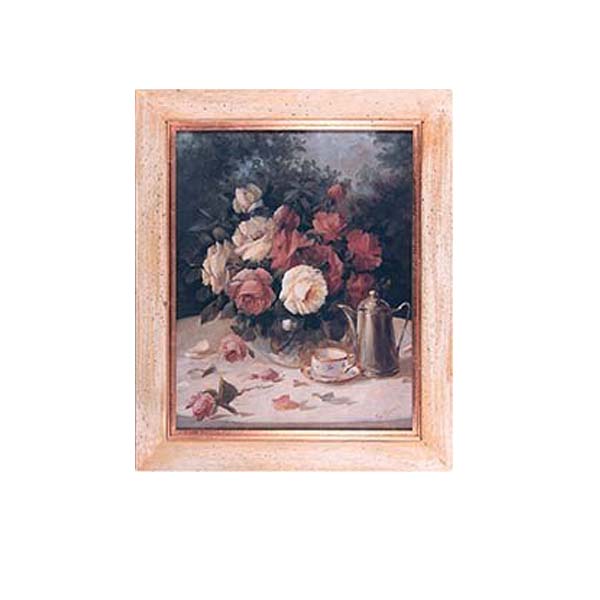 Картина "Букет и кофе"