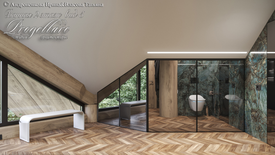 Дизайн интерьера в банном комплексе в КП "Резеденция у Озера"
