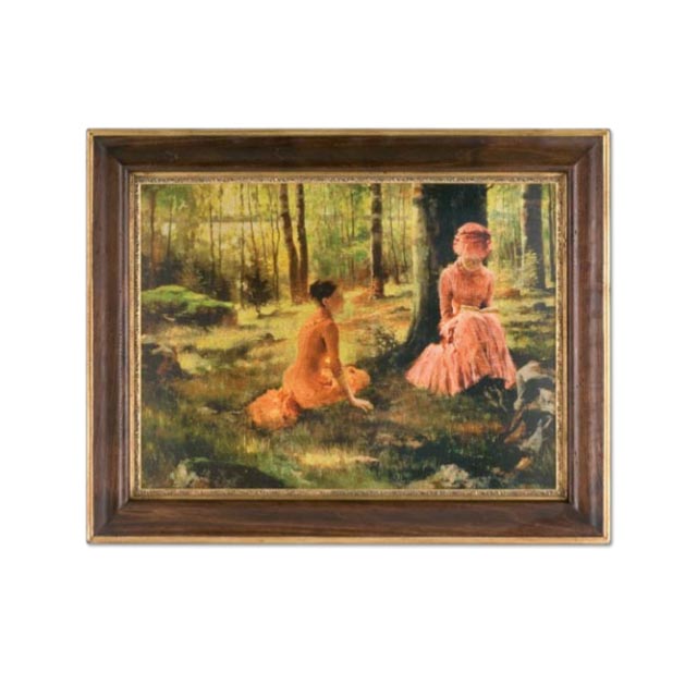 Картина "Девушки у дерева"