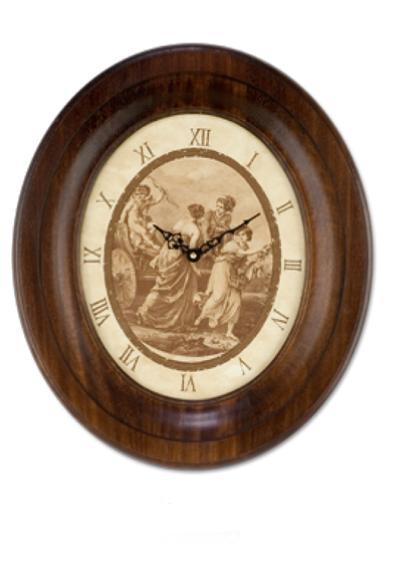 Часы овальные