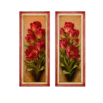Картина "Красные тюльпаны"