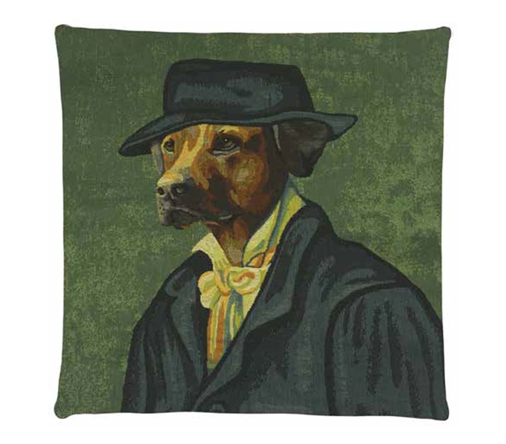 Подушка "Собака в сером жакете"