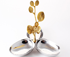 Менажница для соусов из 3-х чаш "Орхидея"