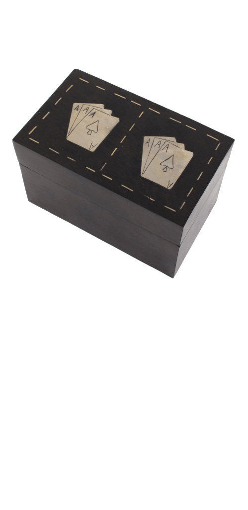 Комплект карт в деревянной коробке