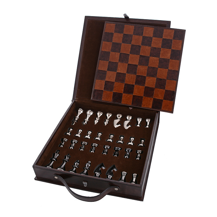 Набор для игры в шахматы, коллекция "Изделия из кожи"