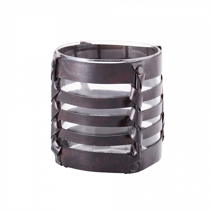 Подсвечник, коллекция "Изделия из кожи"