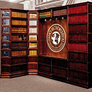 Книжный стеллаж с витриной