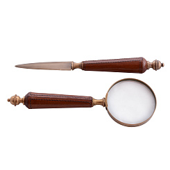 Набор лупа и нож для бумаг