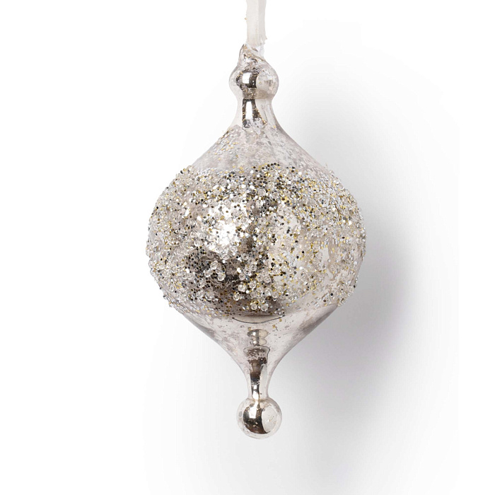 Подвеска с серебристой присыпкой