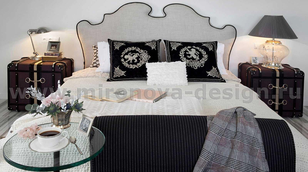 Интерьер с кожаной мебелью