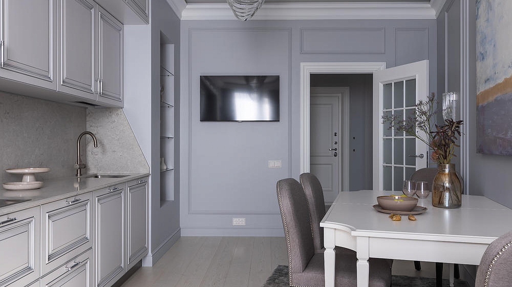 Квартира в стиле неоклассика в ЖК "Риверсайд"