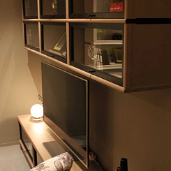 Книжный стеллаж с ТВ тумбой