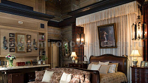 Атмосфера старинного семейного поместья в загородном доме