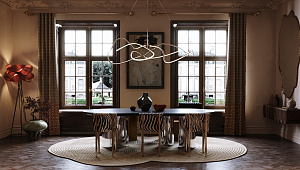 Проект Загородного дома. Эклектика с элементами модерна и классики