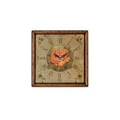 Часы c розовой розой