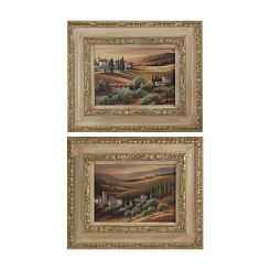 Картины "Вид на домики Тосканы"