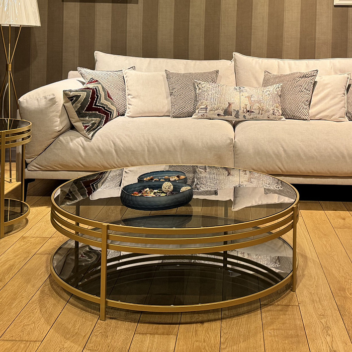 Столик "Риенцо" латунь большой