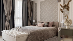 Квартира в стиле неоклассика в ЖК "Риверсайд"