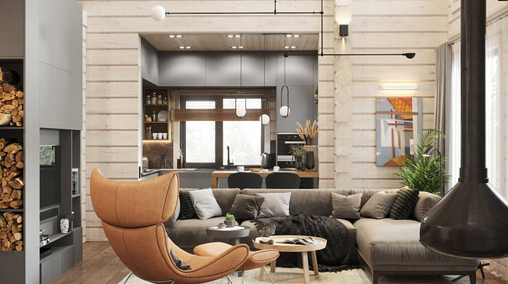 Интерьер дома в п.Рощино