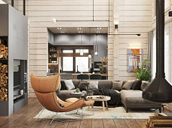 Интерьер дома в п.Рощино