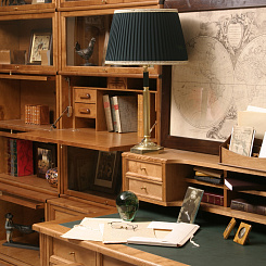 Фрагмент библиотеки с письменным столом