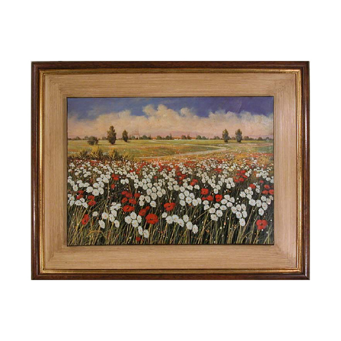 Картина "Пейзаж с ромашками"