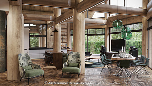 Дизайн интерьера в банном комплексе в КП "Резеденция у Озера"