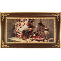 Картина "Цветы и вишня"