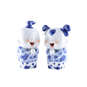 Комплект статуэток "Мальчик и девочка" 