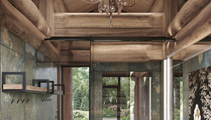 Дизайн интерьера в банном комплексе в КП "Резеденция у Озера"