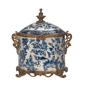 Шкатулка "Голубые узоры"