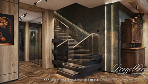 Дизайн интерьера в банном комплексе в КП "Резеденция у Озера"