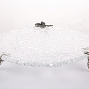 Поднос стеклянный "Виноград" 