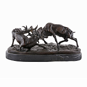 Статуэтка схватка оленей 