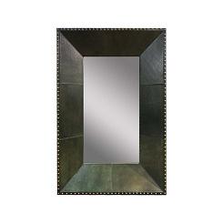 Зеркало с латунными вставками