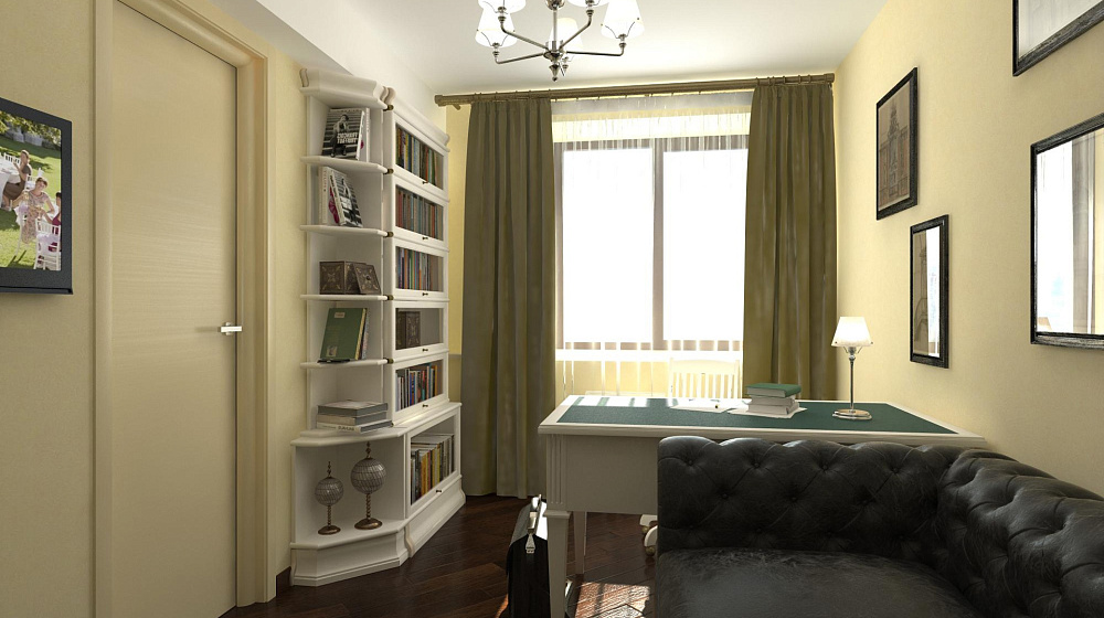 Варианты интерьера небольшого кабинета