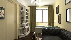 Варианты интерьера небольшого кабинета