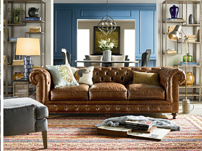 Гостиная в стиле американская неоклассика