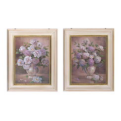 Картины "Вазы с сиреневыми букетами"
