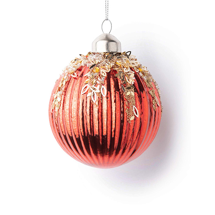 Красный шар с бисером