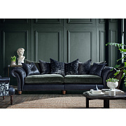 Диван "Рейвен" Гранд с каретной стяжкой на подлокотниках