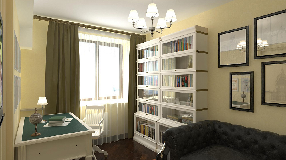 Варианты интерьера небольшого кабинета