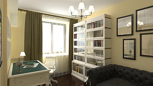 Варианты интерьера небольшого кабинета