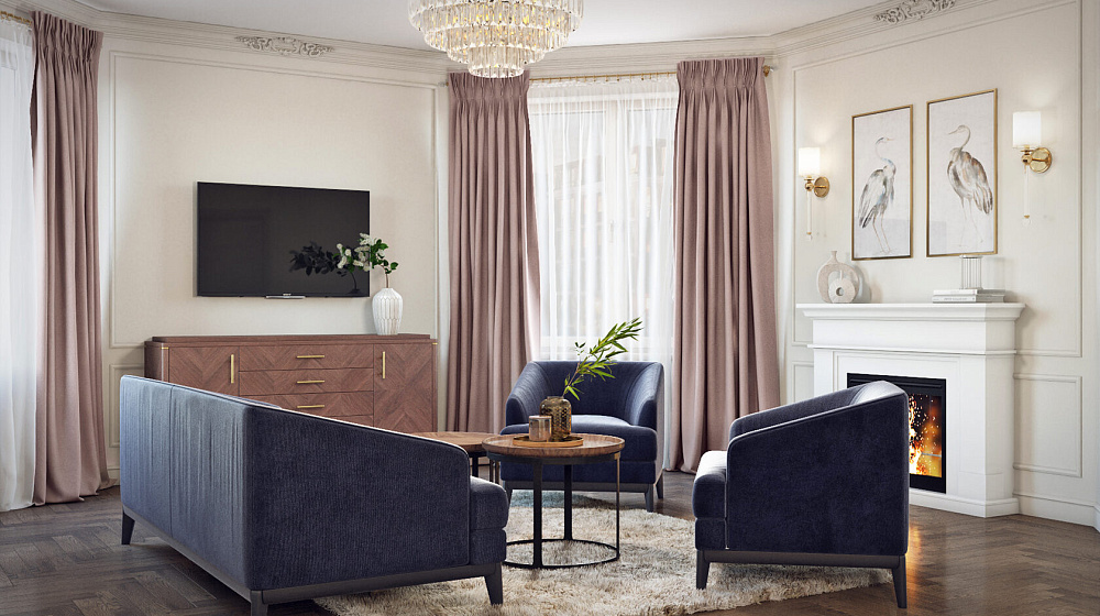 Проект четырехкомнатной квартиры на Крестовском острове